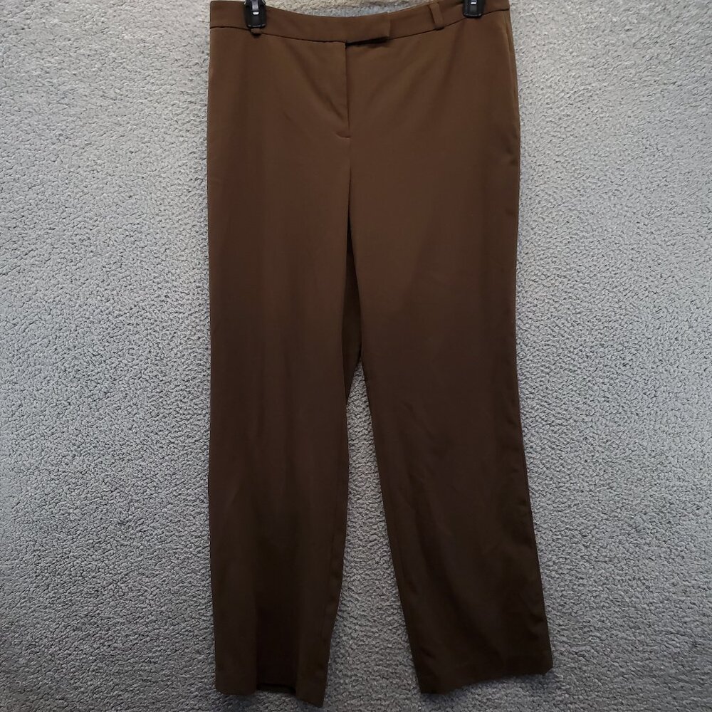 Charter Club Slim‎ It Up Dress Pants Slacks Browns Size 12 Business